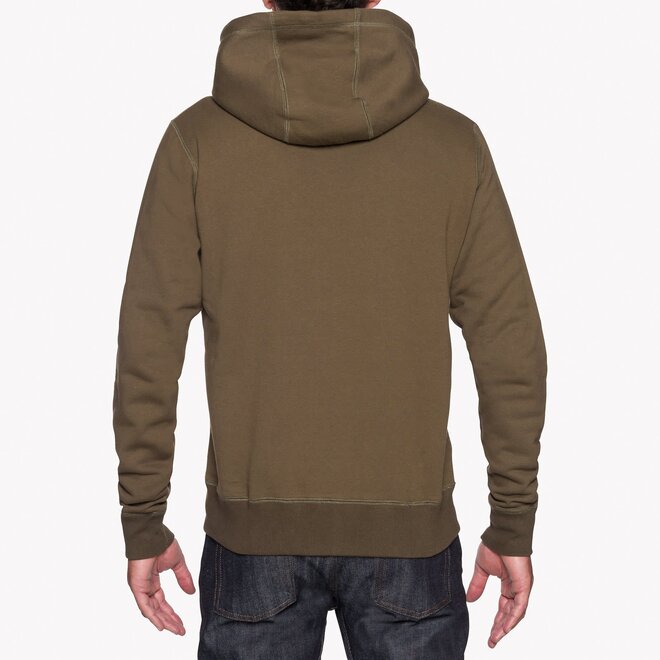 Heavyweight Terry Zip Hoodie in Hunter Green