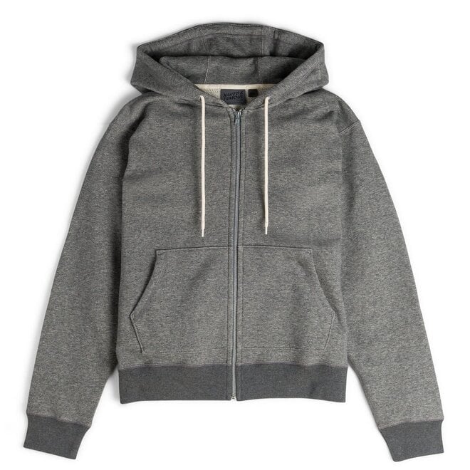 Heavyweight Terry Zip Hoodie in Charcoal