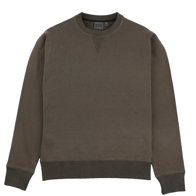 Heavyweight Terry Crewneck Sweatshirt in Hunter Green