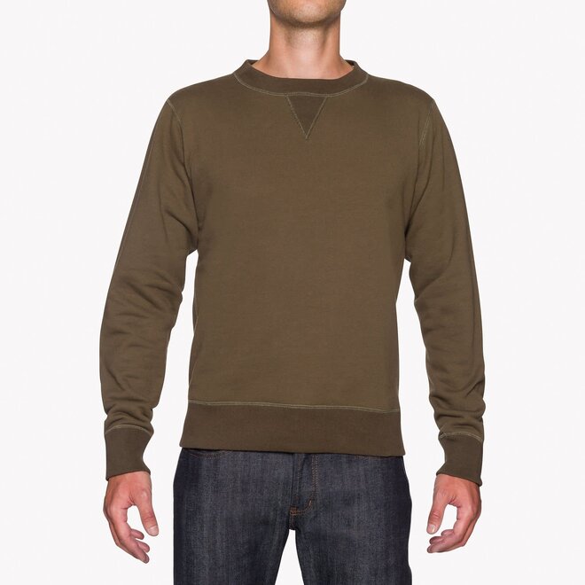 Heavyweight Terry Crewneck Sweatshirt in Hunter Green