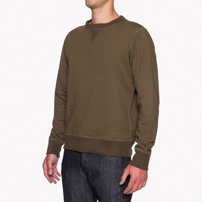 Heavyweight Terry Crewneck Sweatshirt in Hunter Green