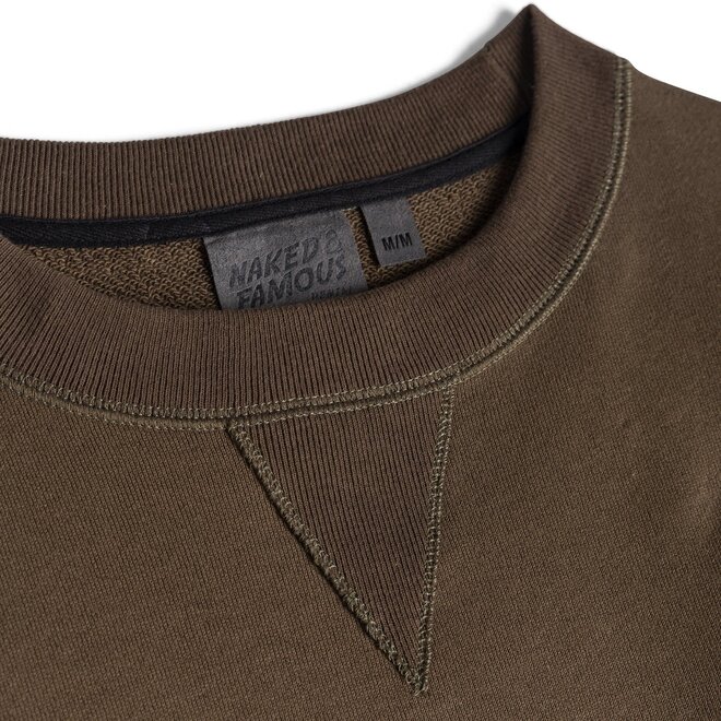 Heavyweight Terry Crewneck Sweatshirt in Hunter Green