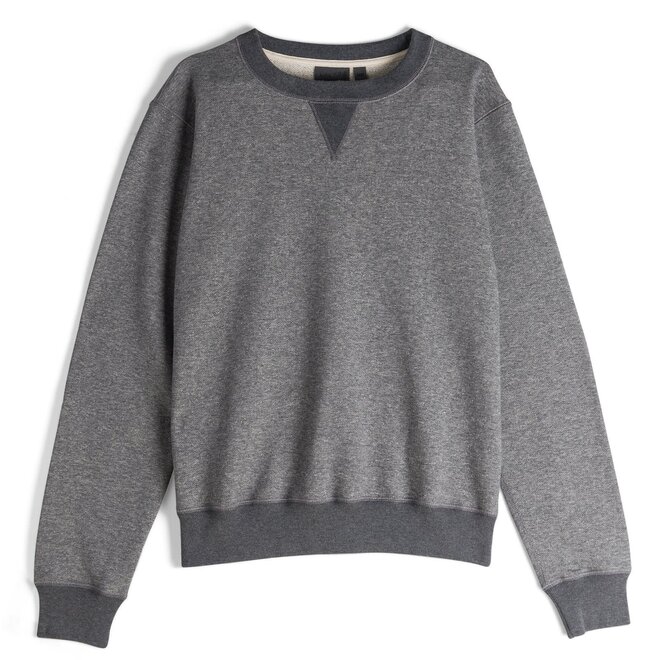 Heavyweight Terry Crewneck Sweatshirt in Charcoal