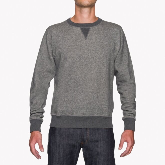 Heavyweight Terry Crewneck Sweatshirt in Charcoal