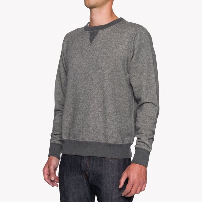 Heavyweight Terry Crewneck Sweatshirt in Charcoal