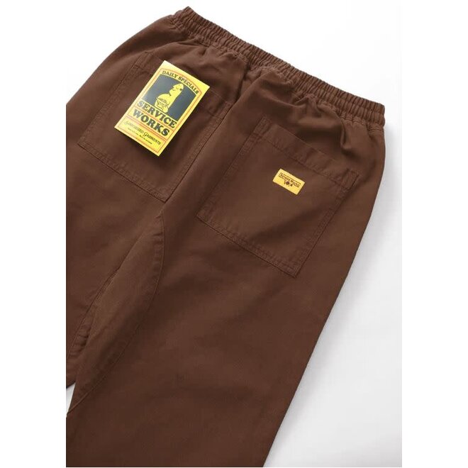 Canvas Chef Pant in Brown