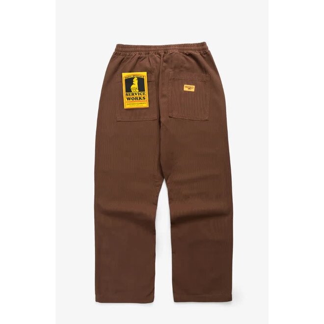 Canvas Chef Pant in Brown