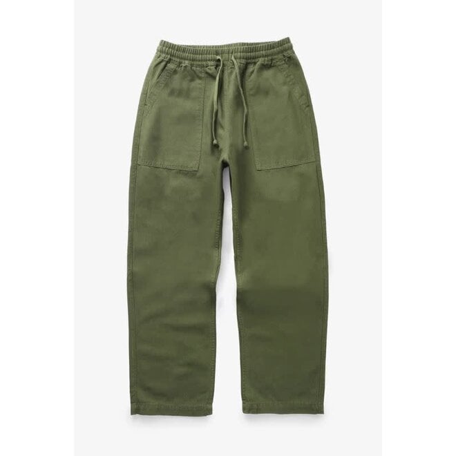 Canvas Chef Pant in Olive