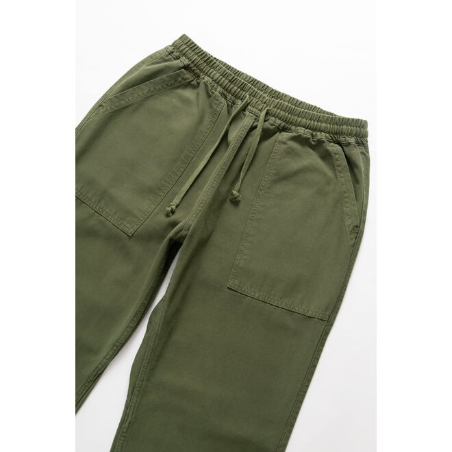 Canvas Chef Pant in Olive