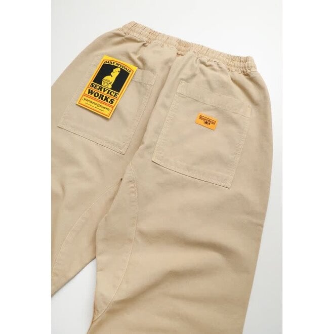 Canvas Chef Pant in Pale Khaki