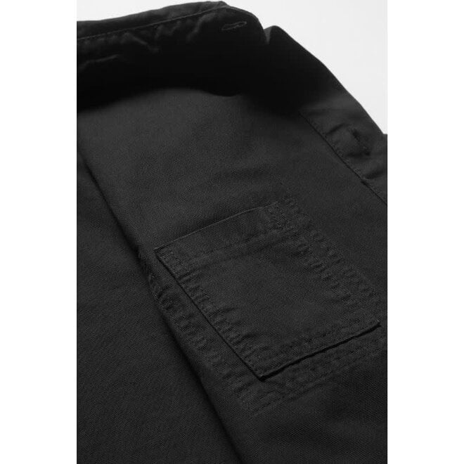 Canvas Coverall Jacket in Black