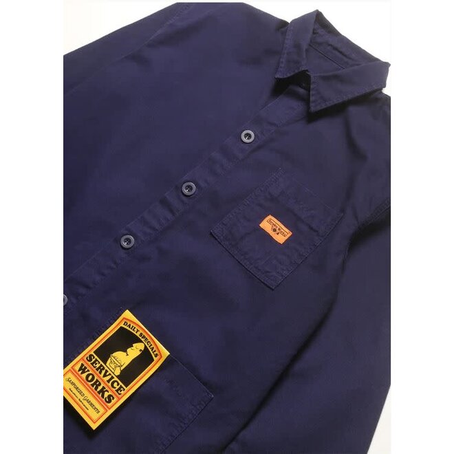 Canvas Coverall Jacket in Navy