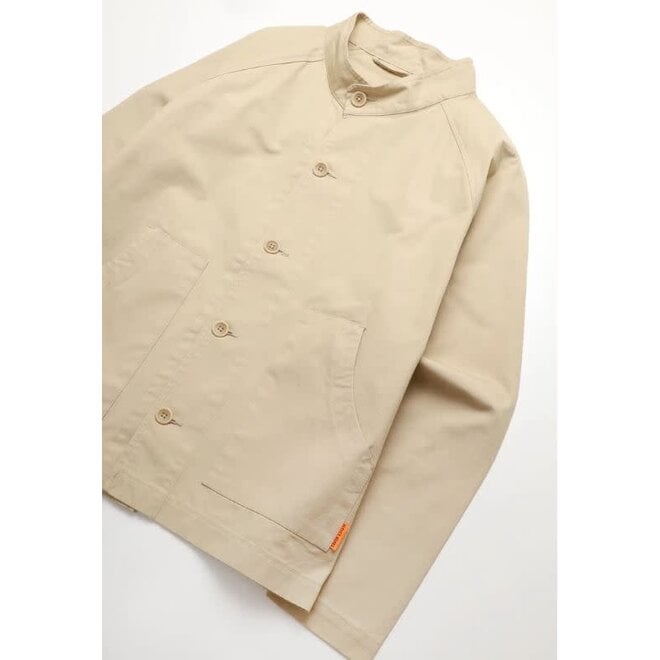 Fine Twill Waiters Jacket in Pale Khaki