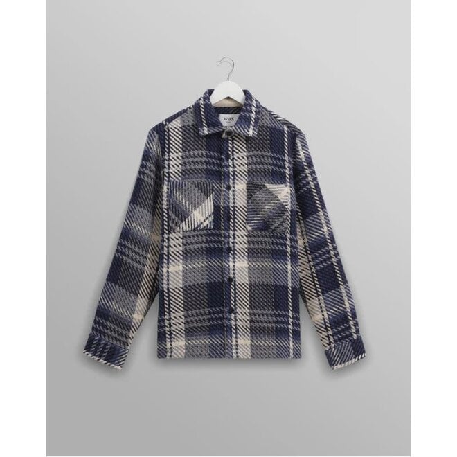 Whiting Overshirt in Navy Check