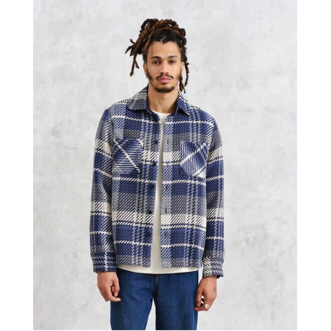 Whiting Overshirt in Navy Check