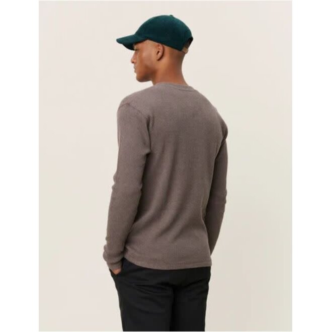 Dan LS T-Shirt in Grey Melange