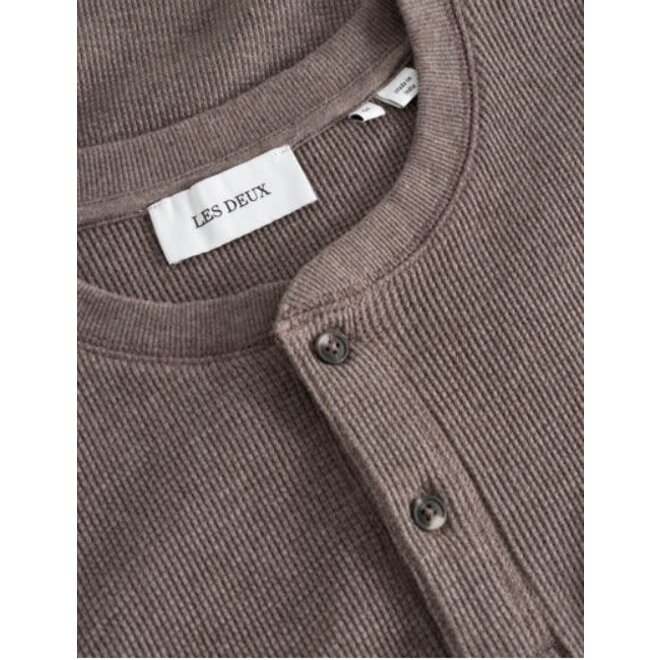 Dan LS T-Shirt in Grey Melange