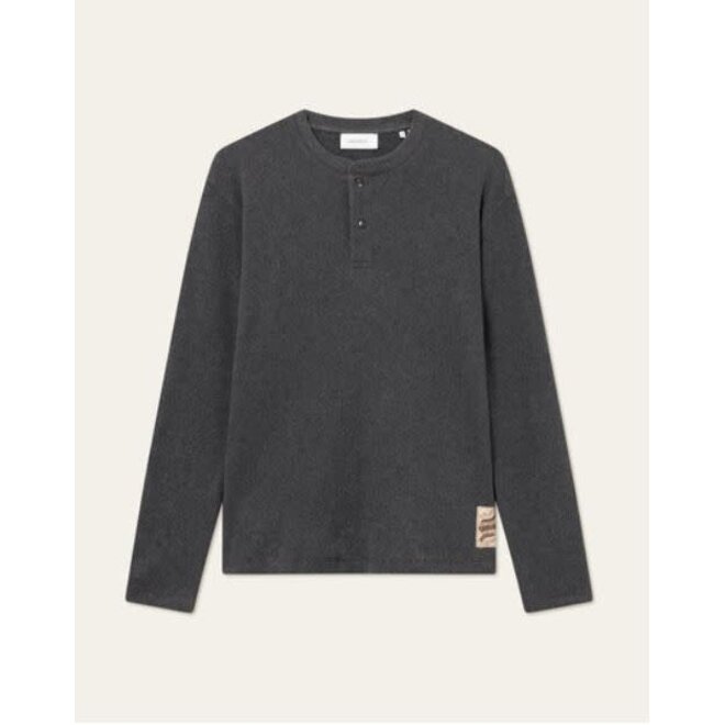 Dan LS T-Shirt in Charcoal Melange