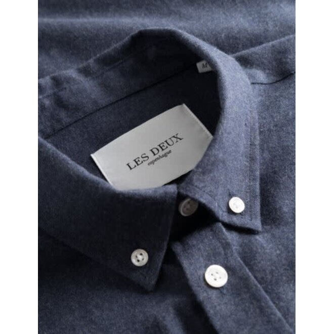 Desert Reg Shirt in Dark Navy Melange