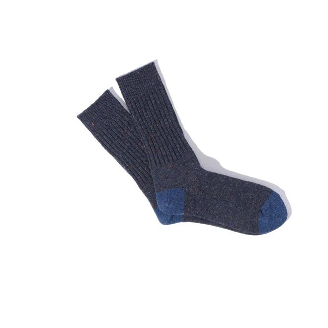 Tweed Nep Crew in Navy