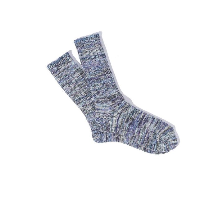 5 Colour Crew Mix in Purple Melange