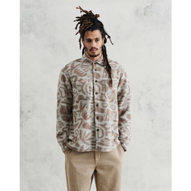 Whiting Overshirt in Ecru Fleece