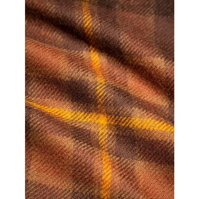 Dunbar Scarf in Peat / Rust Check