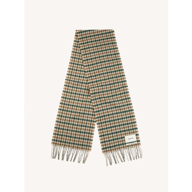 Selkirk Scarf in Pine / Tan Check