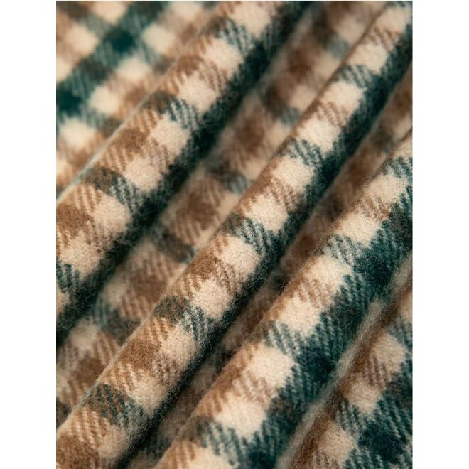 Selkirk Scarf in Pine / Tan Check