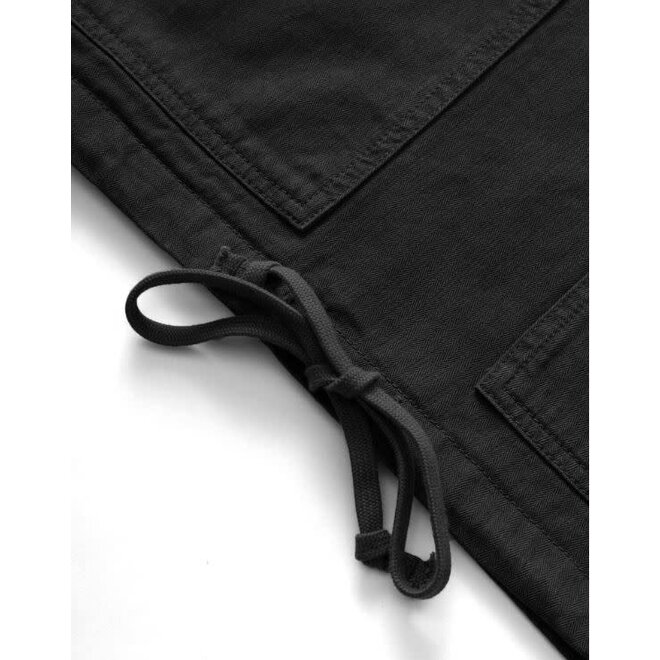Herringbone Market Smock in Black