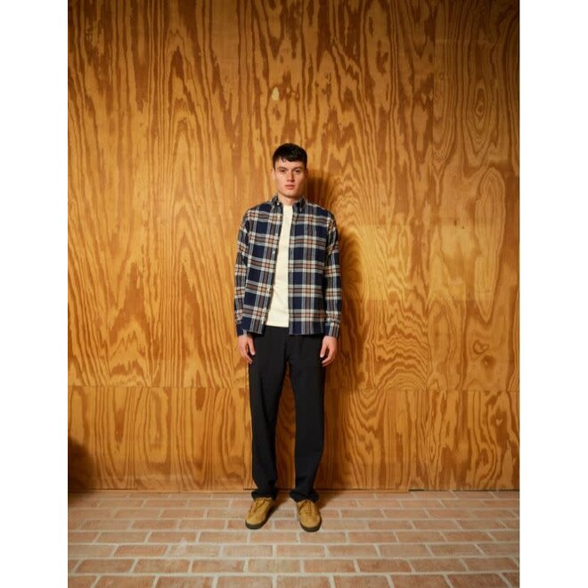 Hornet Flannel Shirt in Navy