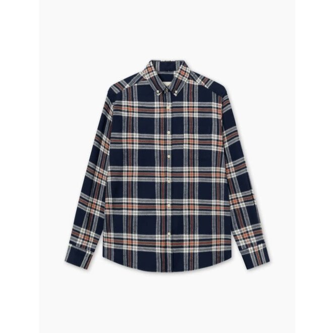 Hornet Flannel Shirt in Navy