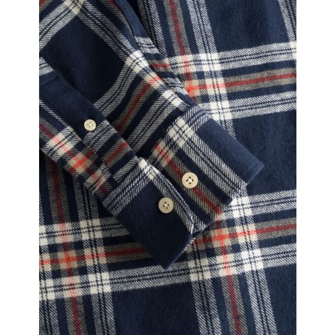Hornet Flannel Shirt in Navy