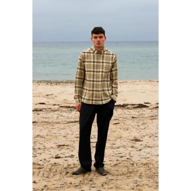 Hornet Flannel Shirt in Vintage Khaki