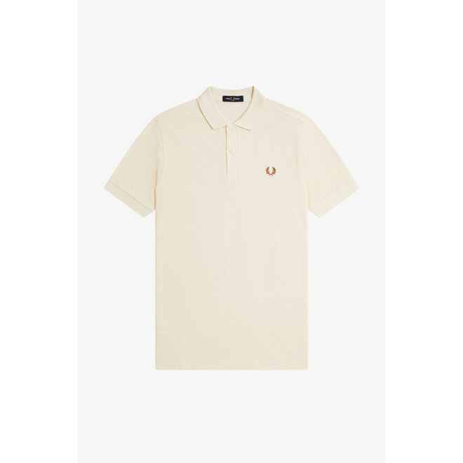 Fred Perry Shirt in Ecru/Marmalade