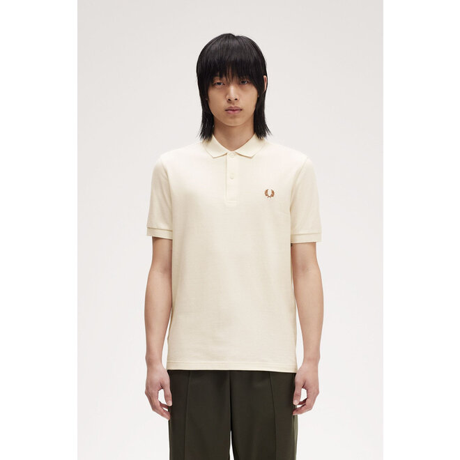 Fred Perry Shirt in Ecru/Marmalade