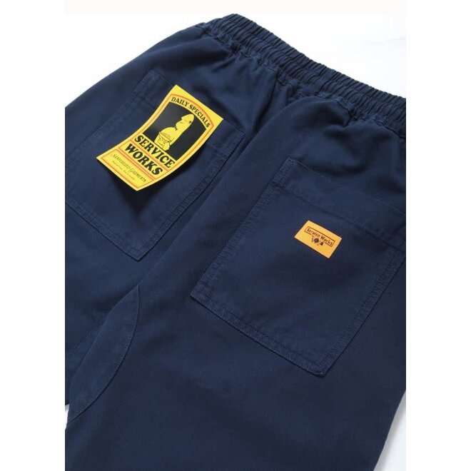Canvas Chef Shorts in Navy