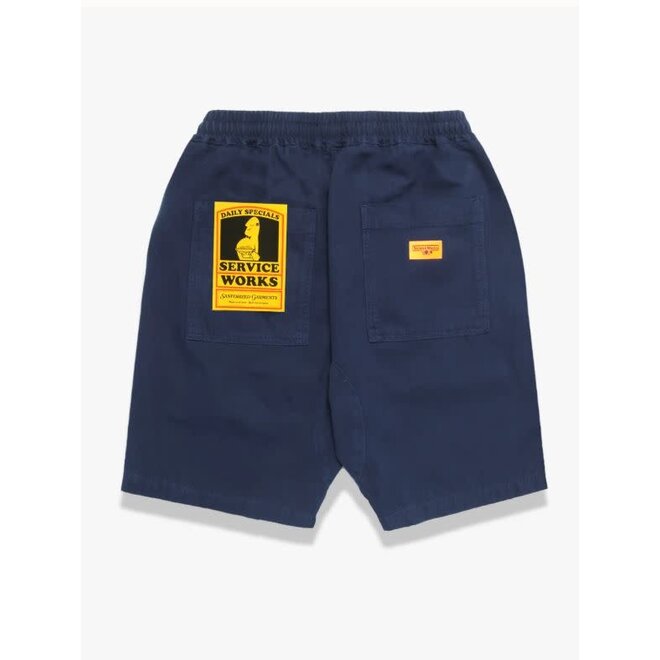 Canvas Chef Shorts in Navy