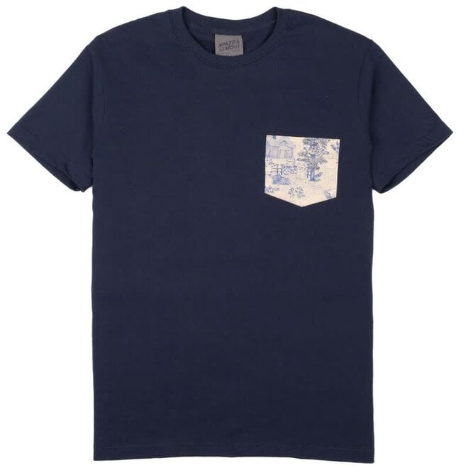 Pocket Tee in Navy
