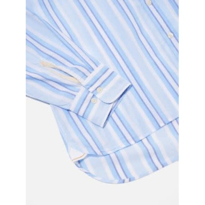 Lazy Day Shirt in White/Blue