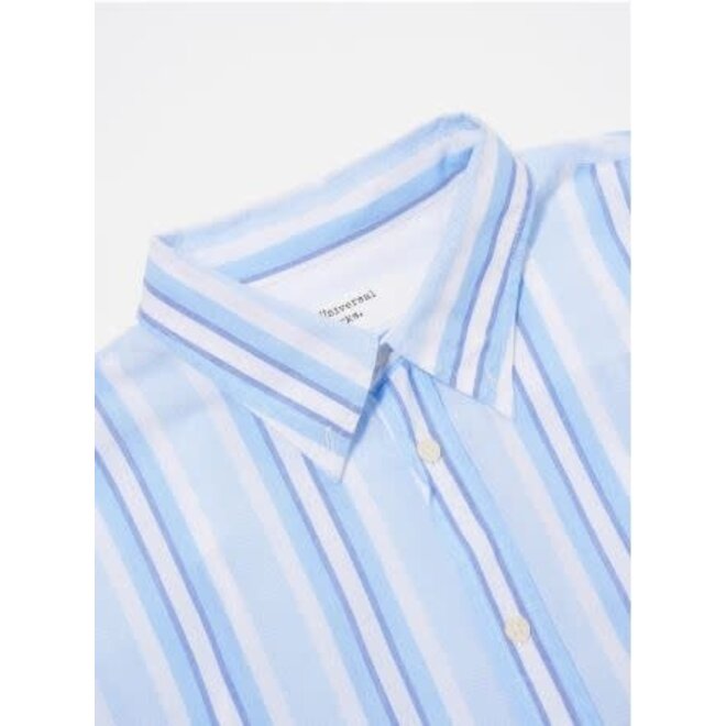 Lazy Day Shirt in White/Blue