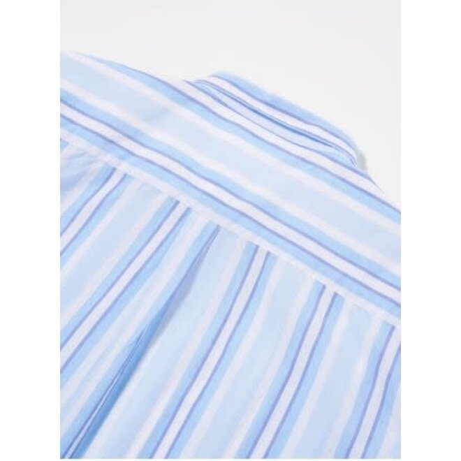 Lazy Day Shirt in White/Blue