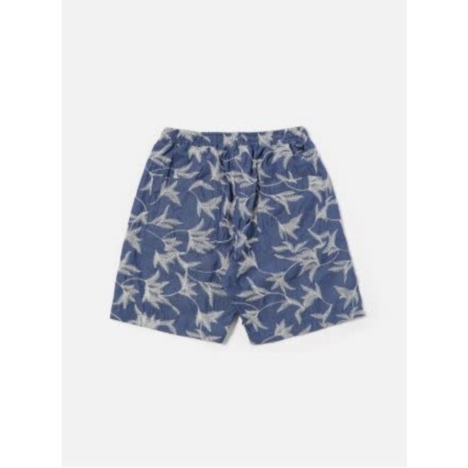 Simple Short in Summer Jungle Indigo