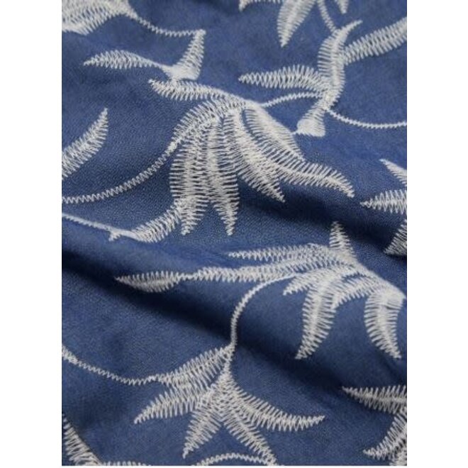 Simple Short in Summer Jungle Indigo