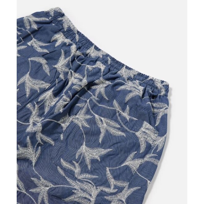 Simple Short in Summer Jungle Indigo