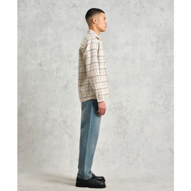 Whiting Overshirt in Ecru/Multi Yard Check