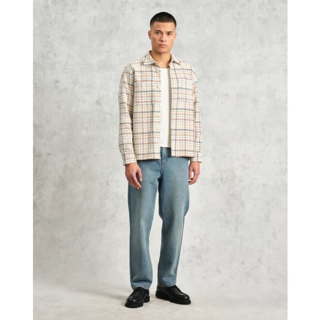 Whiting Overshirt in Ecru/Multi Yard Check