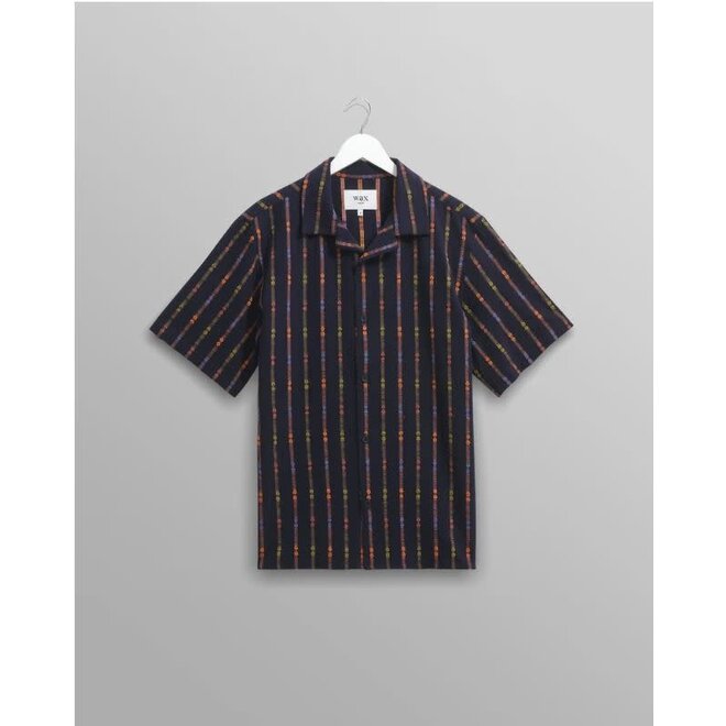 Didcot Shirt in Navy Stripes
