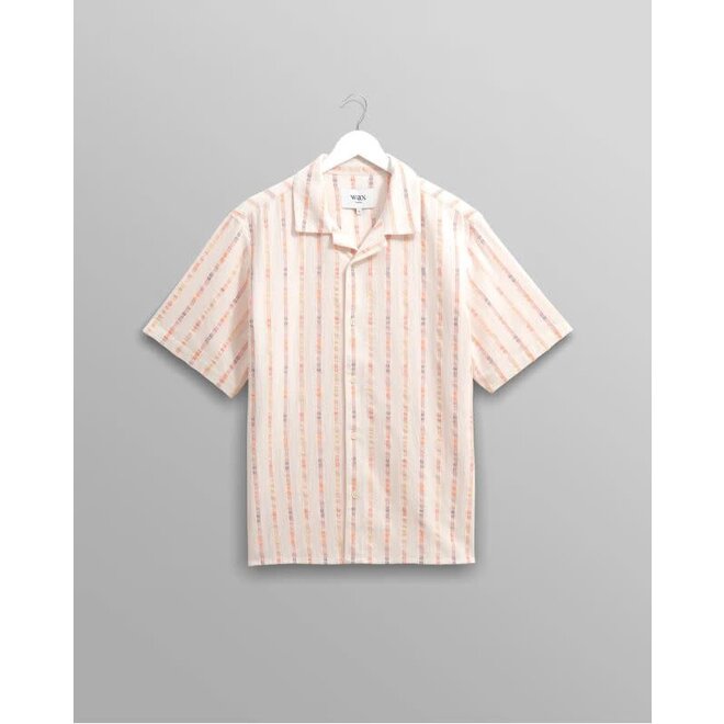 Didcot Shirt in Ecru Stripes