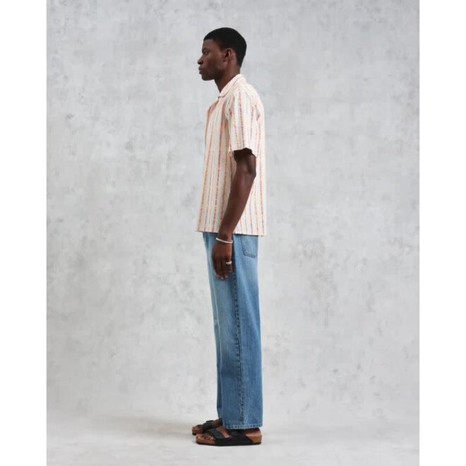 Didcot Shirt in Ecru Stripes